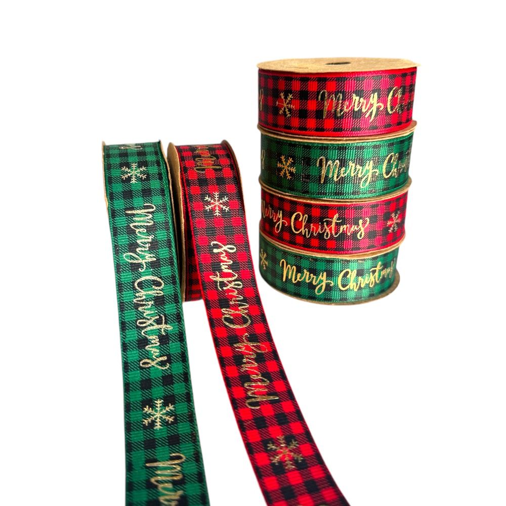 Doodle Kiddo - Merry Christmas Ribbon Set - Red/Green - 6 Pcs