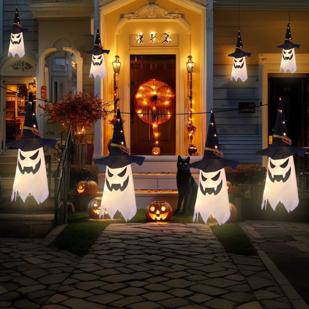 Doodle Kiddo - Halloween LED Light Ghost Hanging Decoration