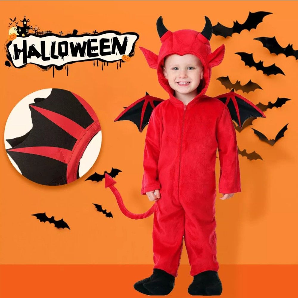 Doodle Kiddo - Devil Halloween Costume - Red