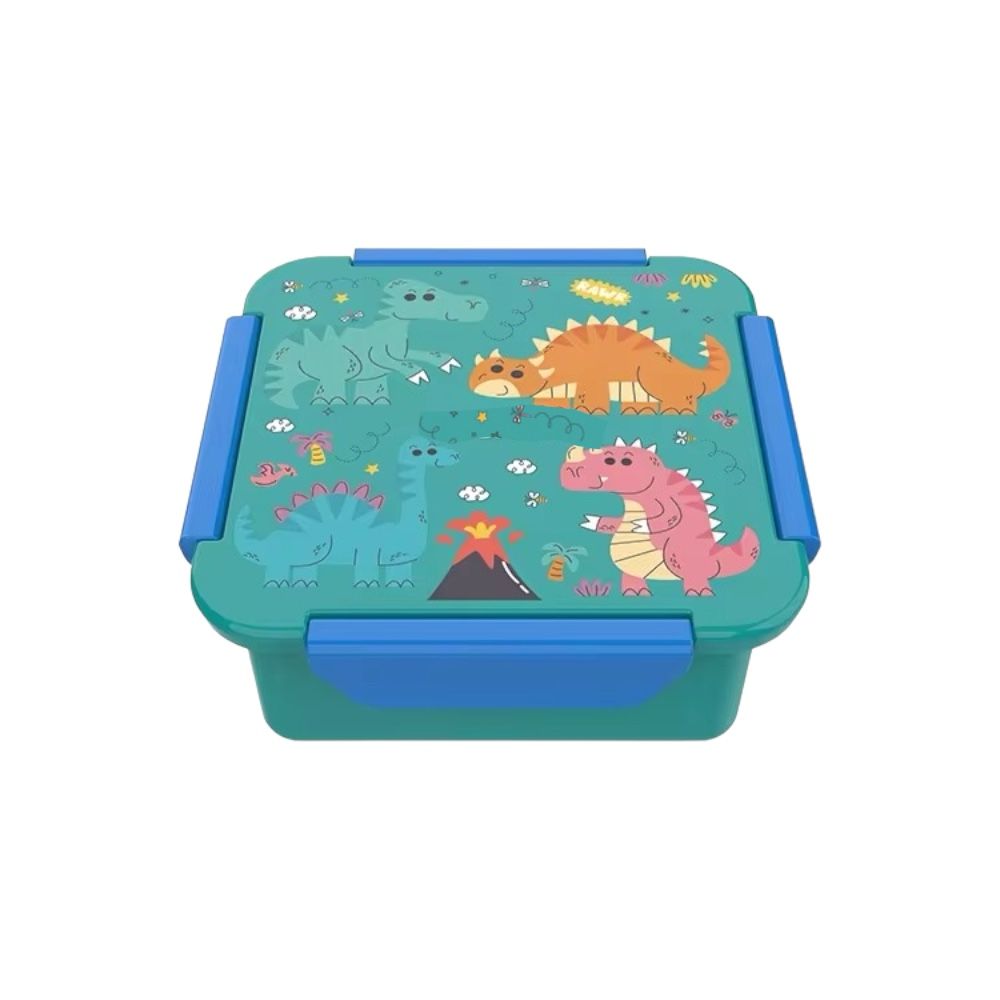 Doodle Kiddo - Dinosaur Themed Lunch Box - Green