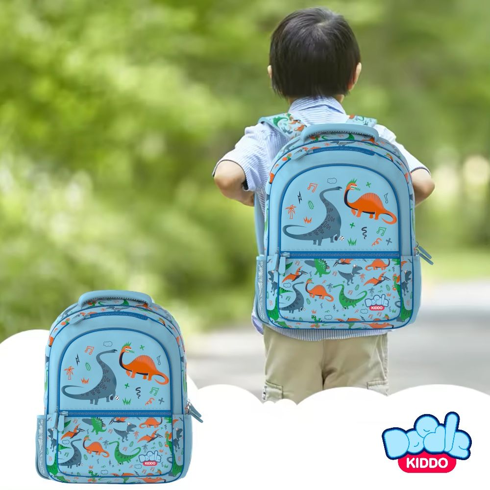 Doodle Kiddo - Dinosaur School Backpack - 15-Inch