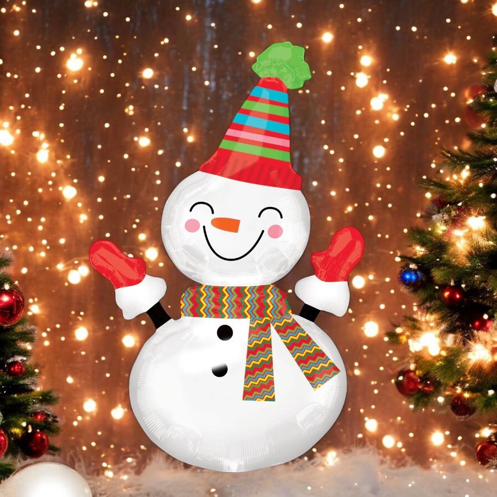 Doodle Kiddo - Decorative Snowman Christmas Balloon - 101 cm