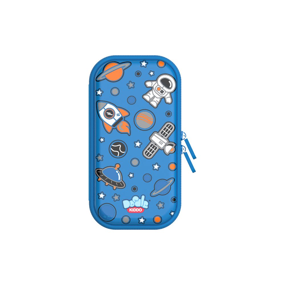 Doodle Kiddo - Space Themed Pencil Case - Blue