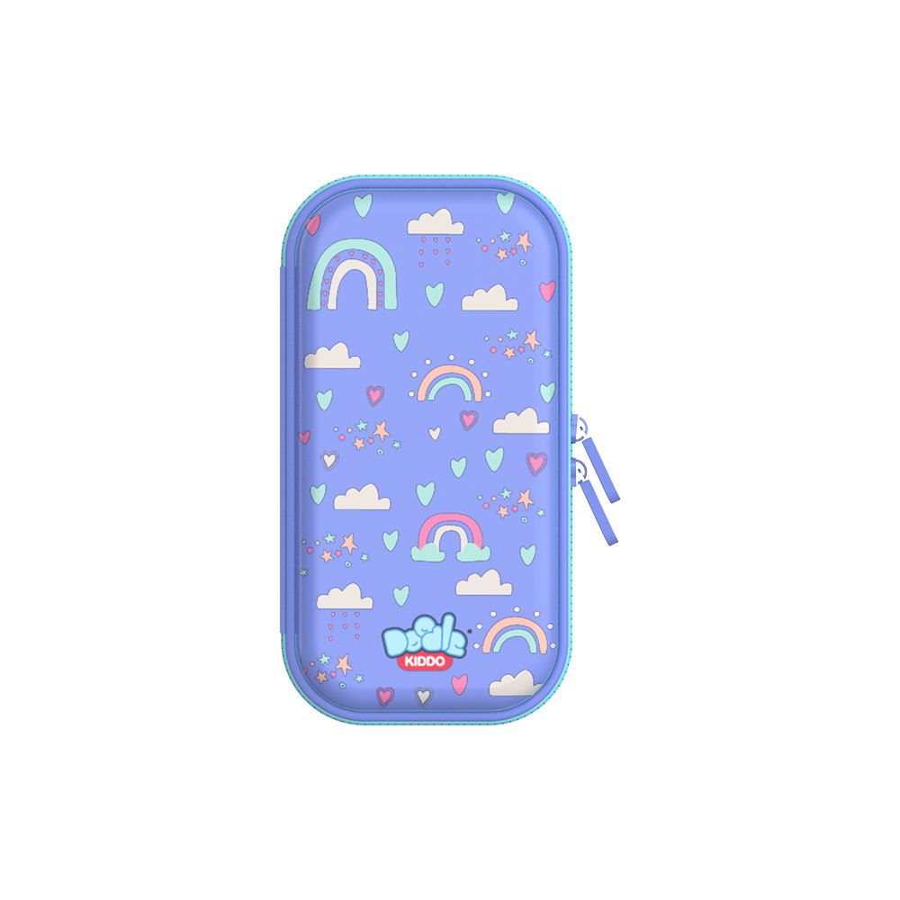 Doodle Kiddo - Unicorn Themed Pencil Case - Purple