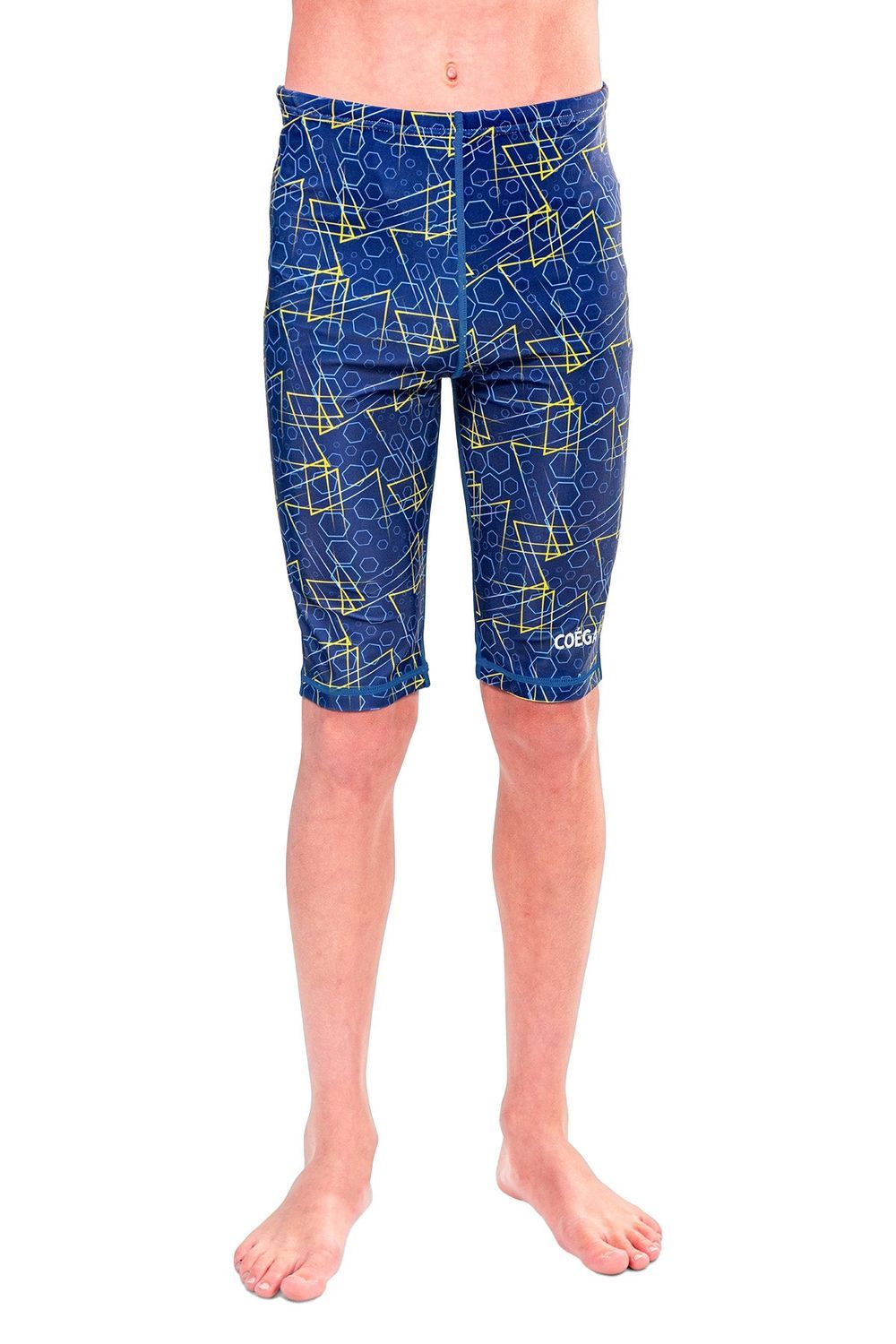 Coega Sunwear - Boy's Swim Jammers - Navy Geometric