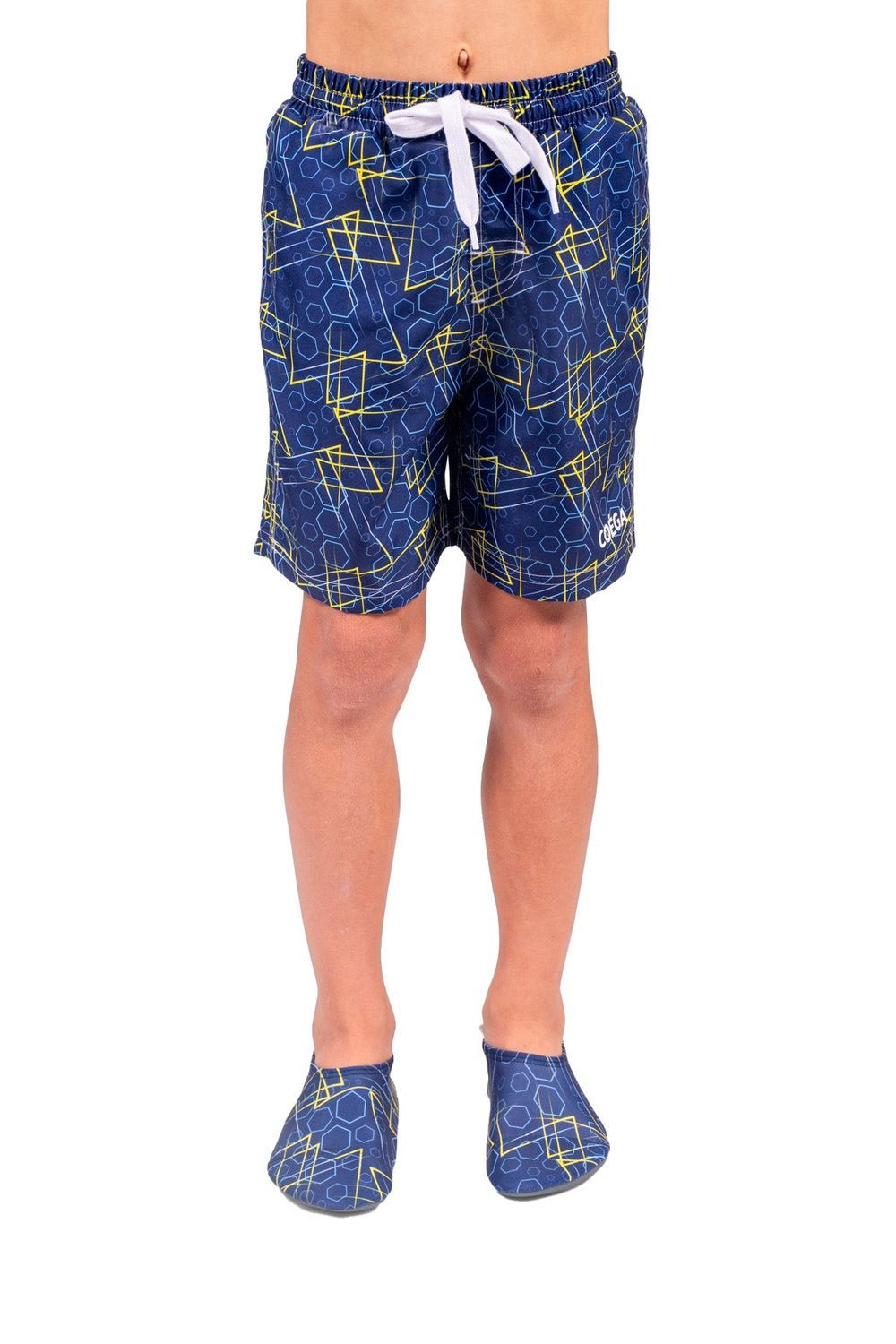 Coega Sunwear - Kid's Board Shorts - Navy Geometric