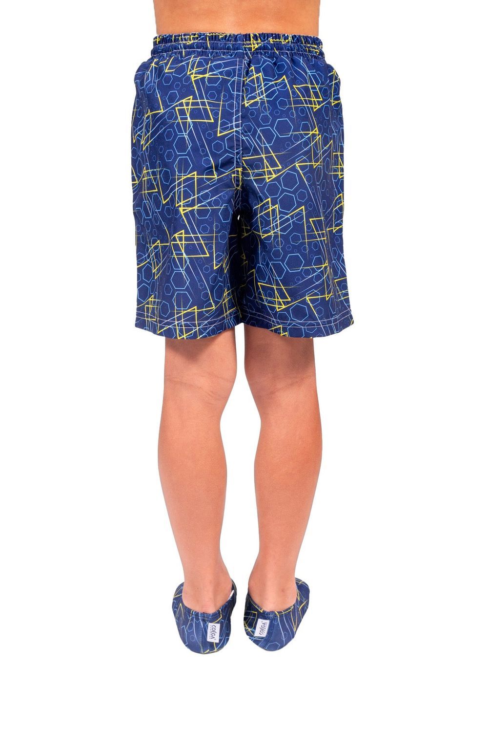 Coega Sunwear - Kid's Board Shorts - Navy Geometric