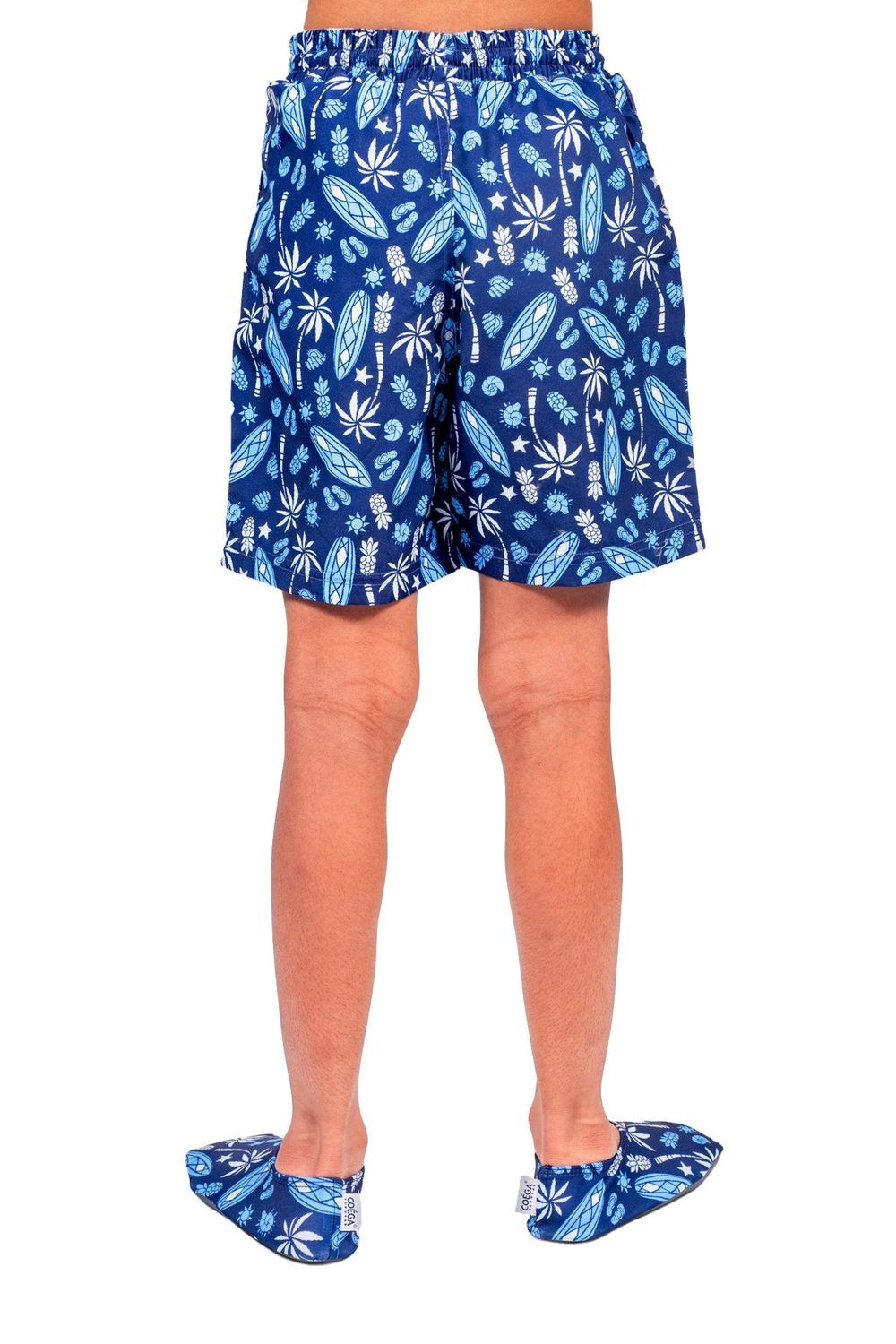 Coega Sunwear - Boy's Board Shorts - Navy Blue Surf