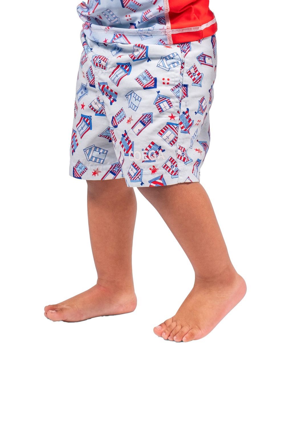 COEGA Sunwear - Beach Huts Designed Boys Boardshorts - Blue