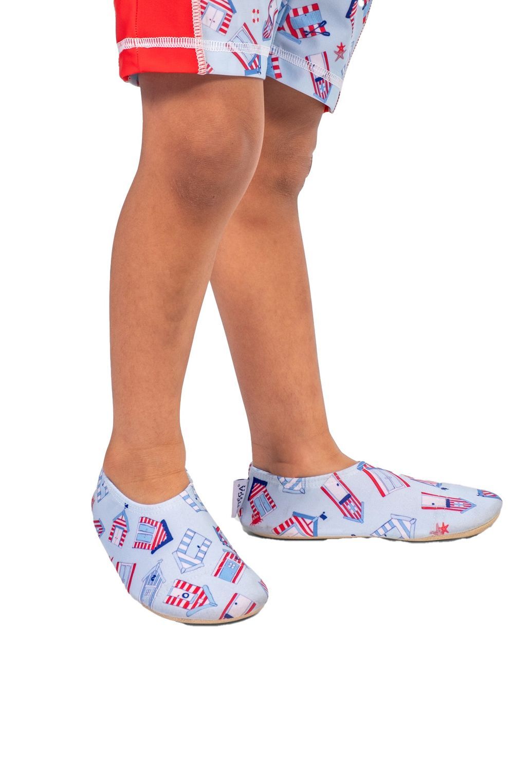 Coega Sunwear - Boy's Pool Shoes - Blue Beach Huts