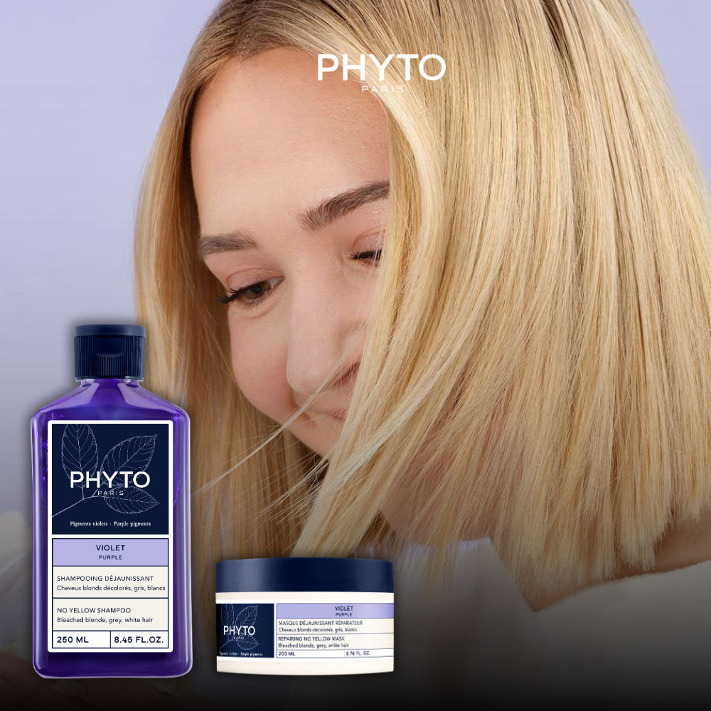 Phyto - Purple Shampoo And Mask Set