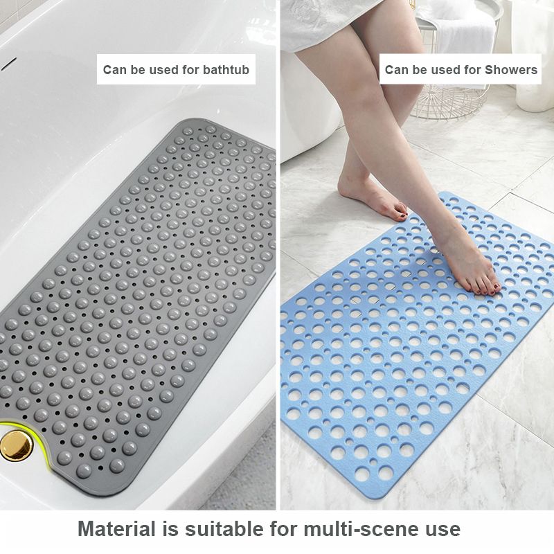 Mei Stylish - Non-Slip Rubber Shower Mat - Blue - 54 x 54cm