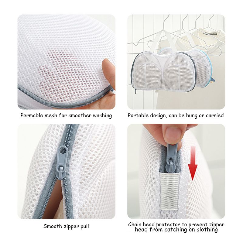 Mei Stylish - Bra Protection Washing Mesh Bag - Blue