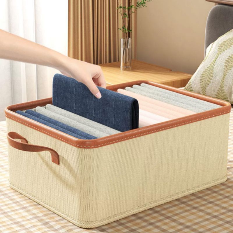 Mei Stylish - Foldable Storage Boxes & Closet Organizer 25L - Beige