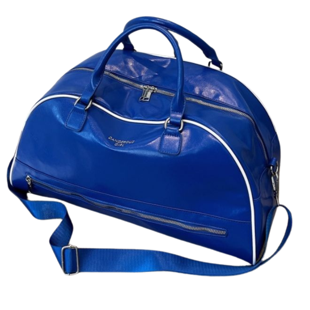 Mei Stylish - Gym Duffle Bag With Shoulder Strap - Blue