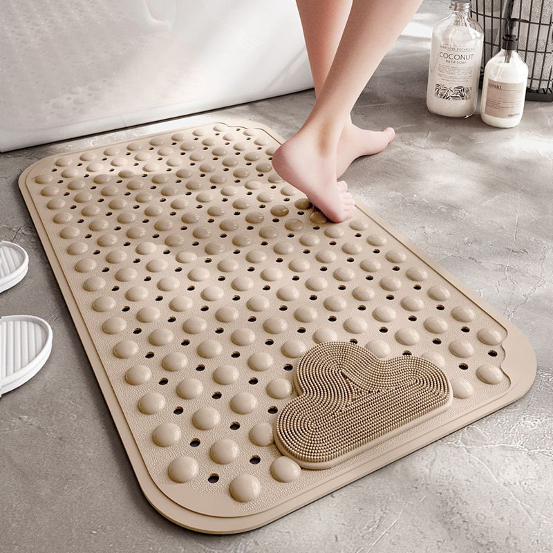 Mei Stylish - Anti-Slip Massage Bath Tub Mat - Beige - 40x70cm