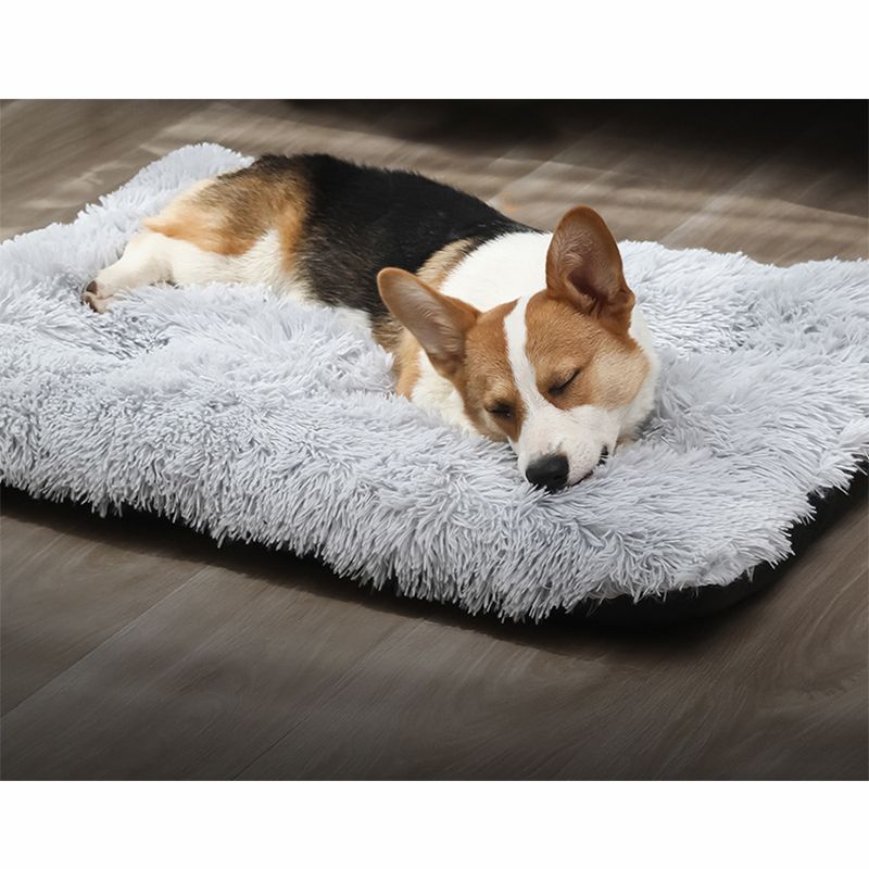 Mei Stylish - Cat & Dog Pet Bed W/ Comfortable Plush - Light Grey