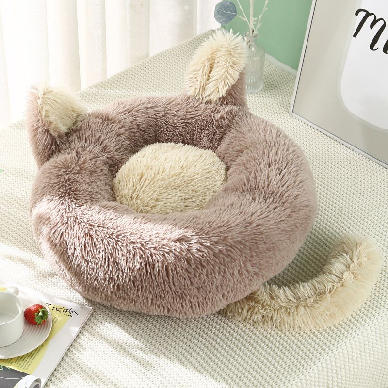 Mei Stylish - Cat & Dog Pet Bed - Brown