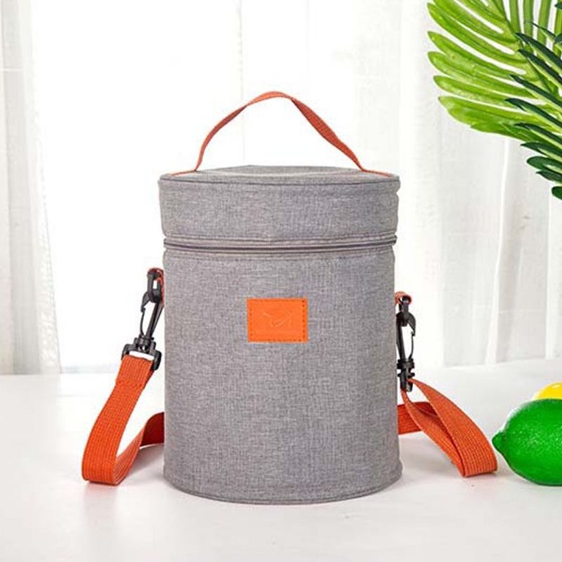 Mei Stylish - Leak-Proof Water-Resistant Lunch Bag - Light Grey