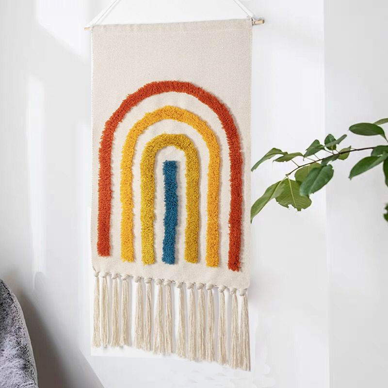 Mei Stylish - Bohemian Hanging Tapestry With 20 cm Tassel - 70x50 cm