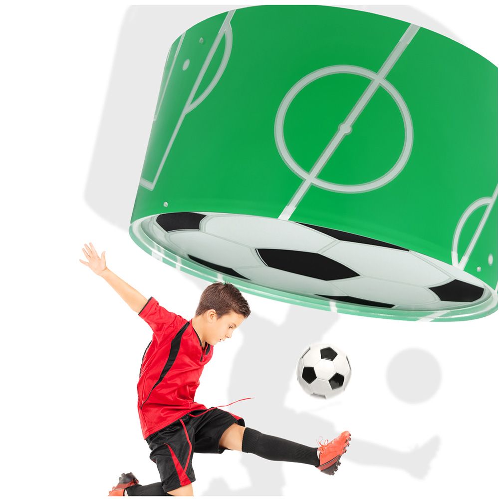 ChildrenLighting - Football Childrens Ceiling Lamp - Green