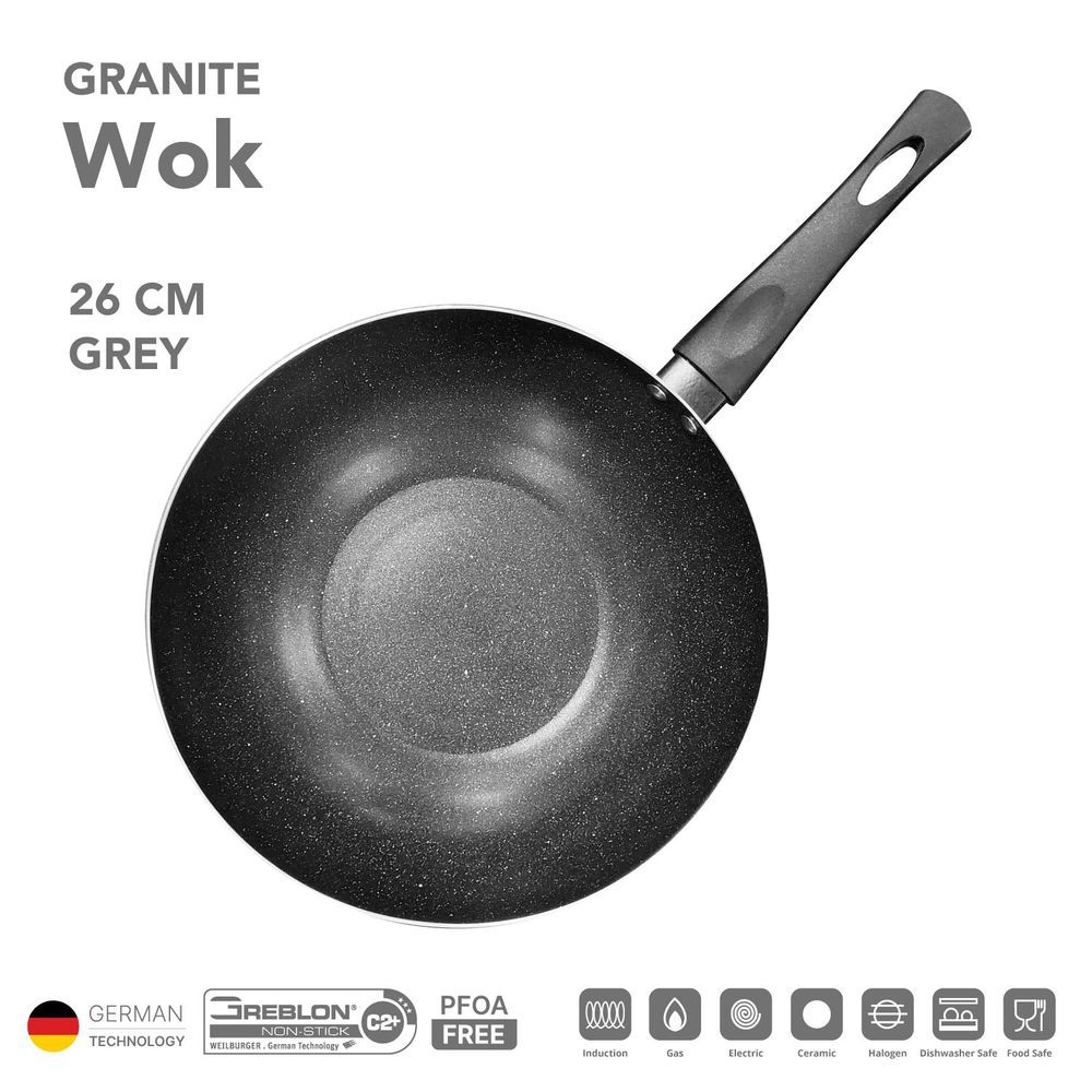 Kitchen Master - Non Stick Induction Wok - 26 cm