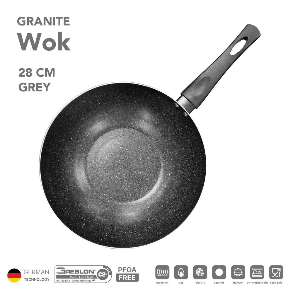 Kitchen Master - Non Stick Induction Wok - 28 cm