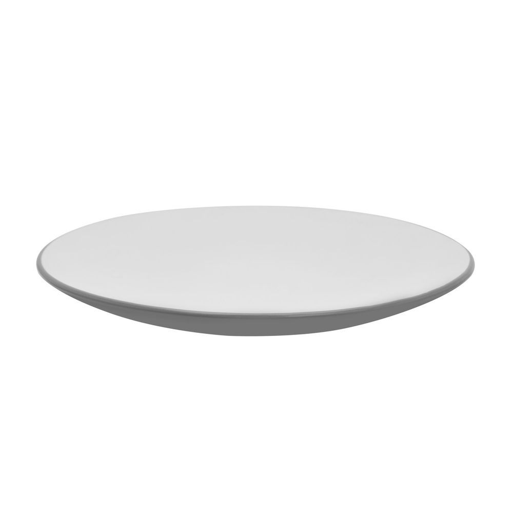 Kitchen Master - Luna Stoneware Dinner Plate - White - 10.5-Inch