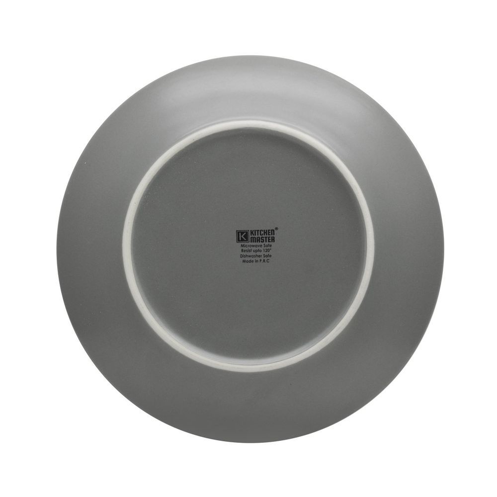 Kitchen Master - Luna Stoneware Dinner Plate - White - 10.5-Inch