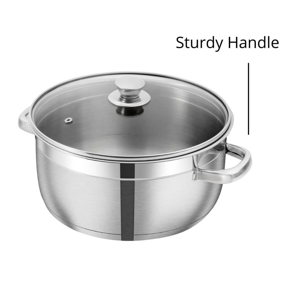 Vinod - Stainless Steel Cookware Set With Lid - 3 Pcs