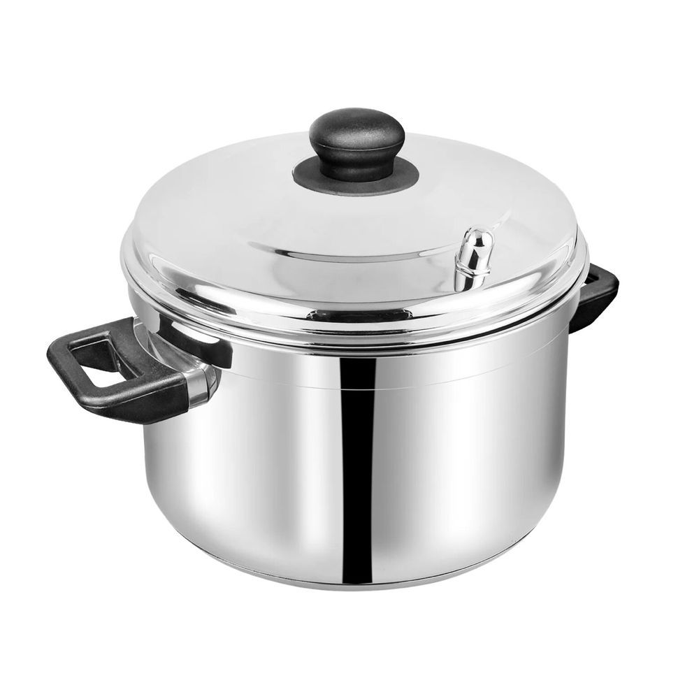 Vinod - Stainless Steel Idli Cooker With 4 Tier Idly Plate - Silver