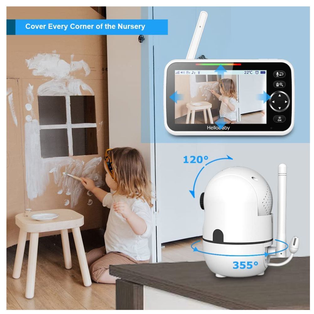 Hello Baby - 5 Inch LCD Screen - Baby Video Monitor