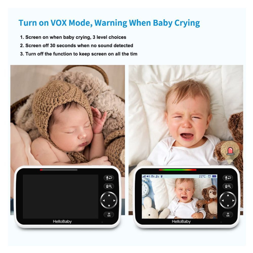 Hello Baby - 5 Inch LCD Screen - Baby Video Monitor