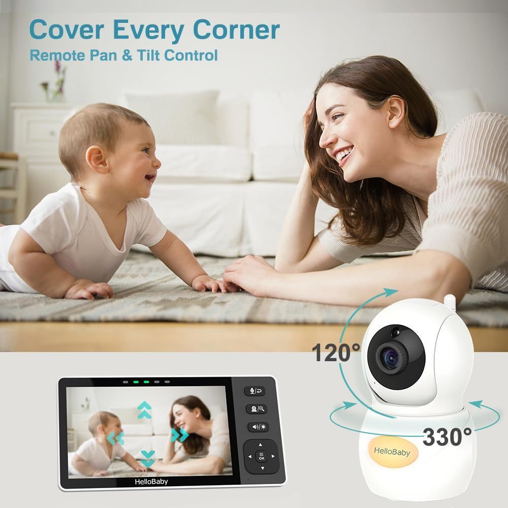 Hello Baby - 5.5-inch HD LCD Digitial Video Baby Monitor