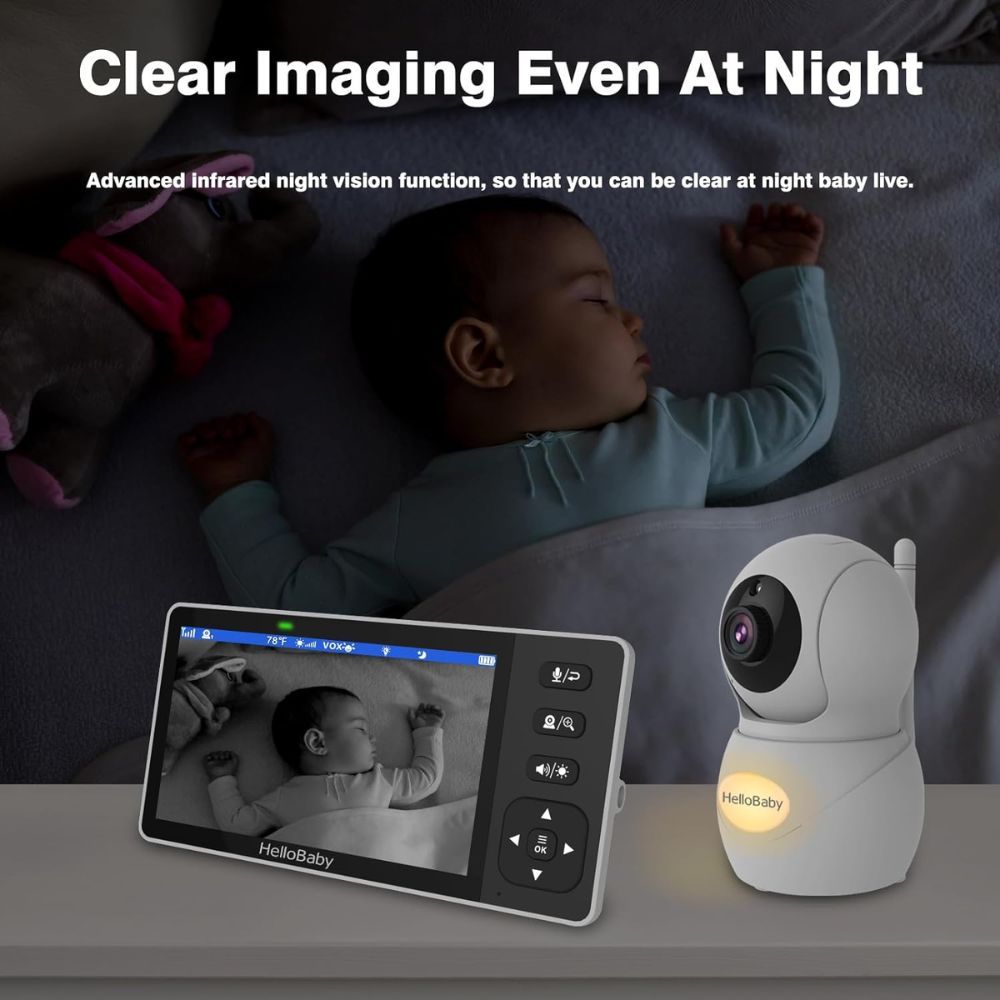 Hello Baby - 5.5-inch HD LCD Digitial Video Baby Monitor