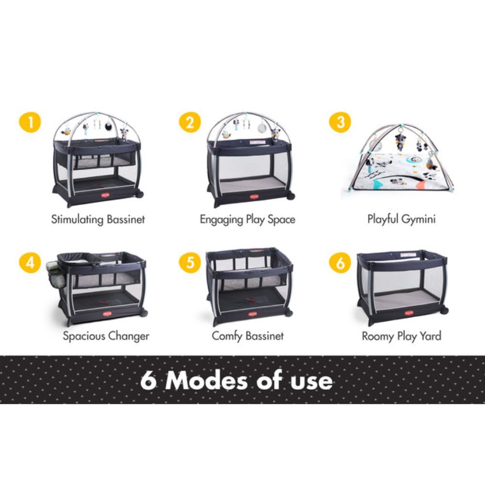 Tiny Love - 6-in-1 Playard & Bassinet with Changer Playpen & Mat