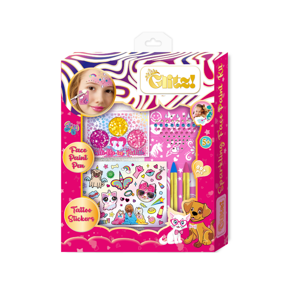 Tokidas - Sparkling Tattoo Art & Face Paint Set