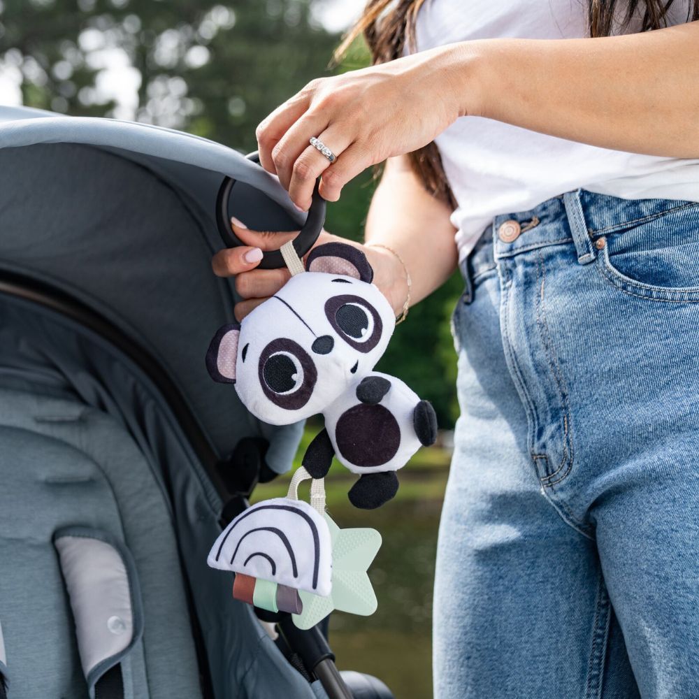 Tiny Love - Black And White Decor Panda Take Along Rattle Toy