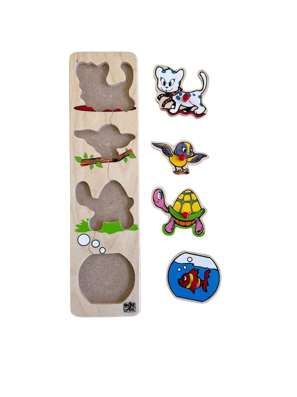 Edu Fun - My Pets Inset Strip Puzzle - 5 Pcs