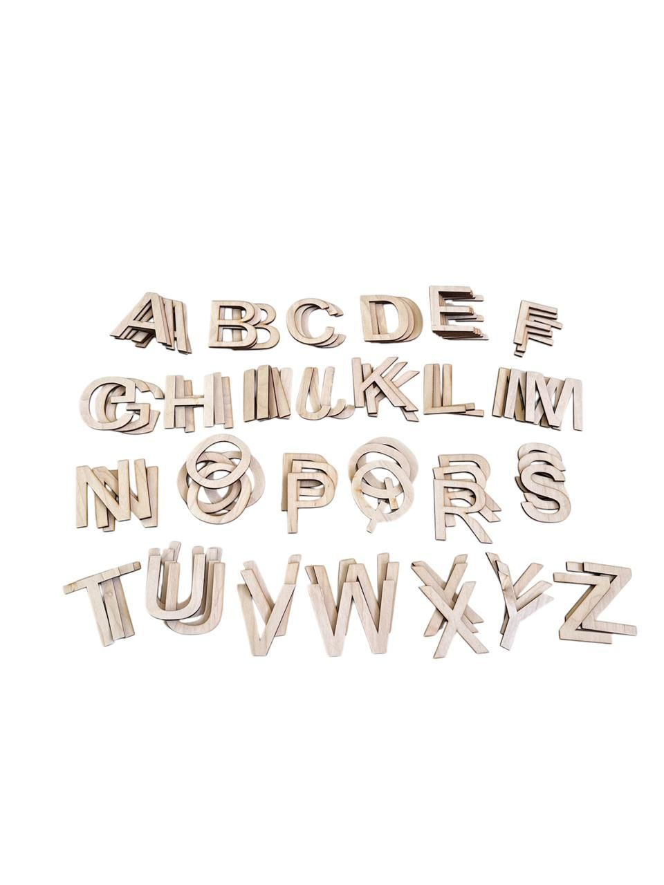 Edu Fun - Wooden Upper Case Alphabet Set - 93 Pcs