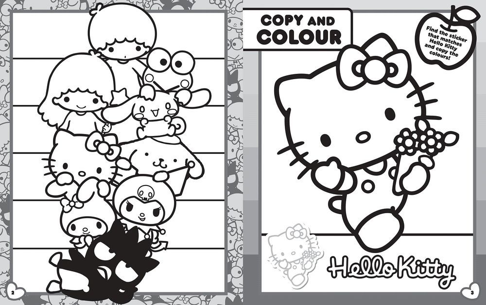 كتاب ملصقات Hello Kitty And Friends Ultimate Sticker Book