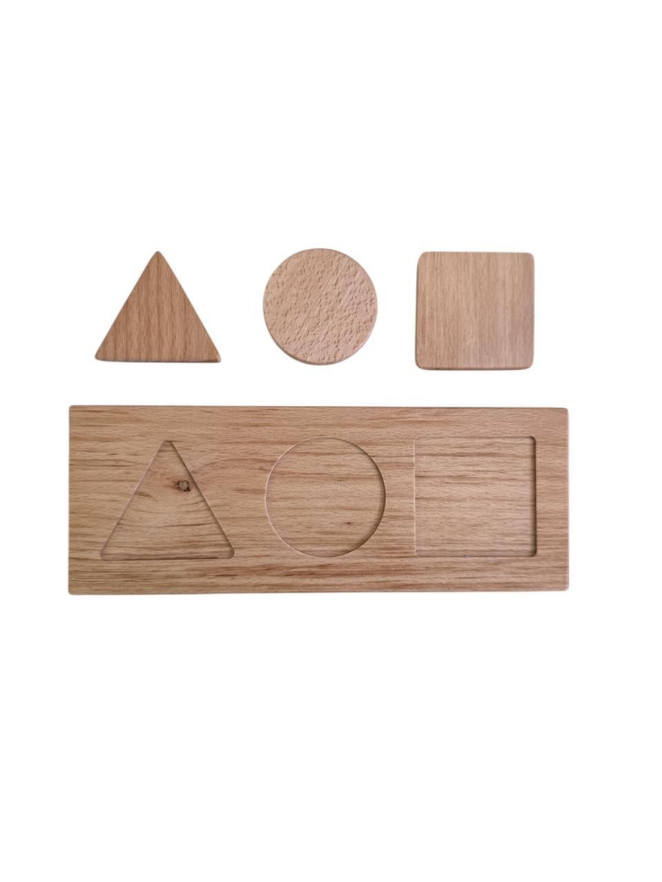 Edu Fun - Wooden Shapes Strip - 4 Pcs