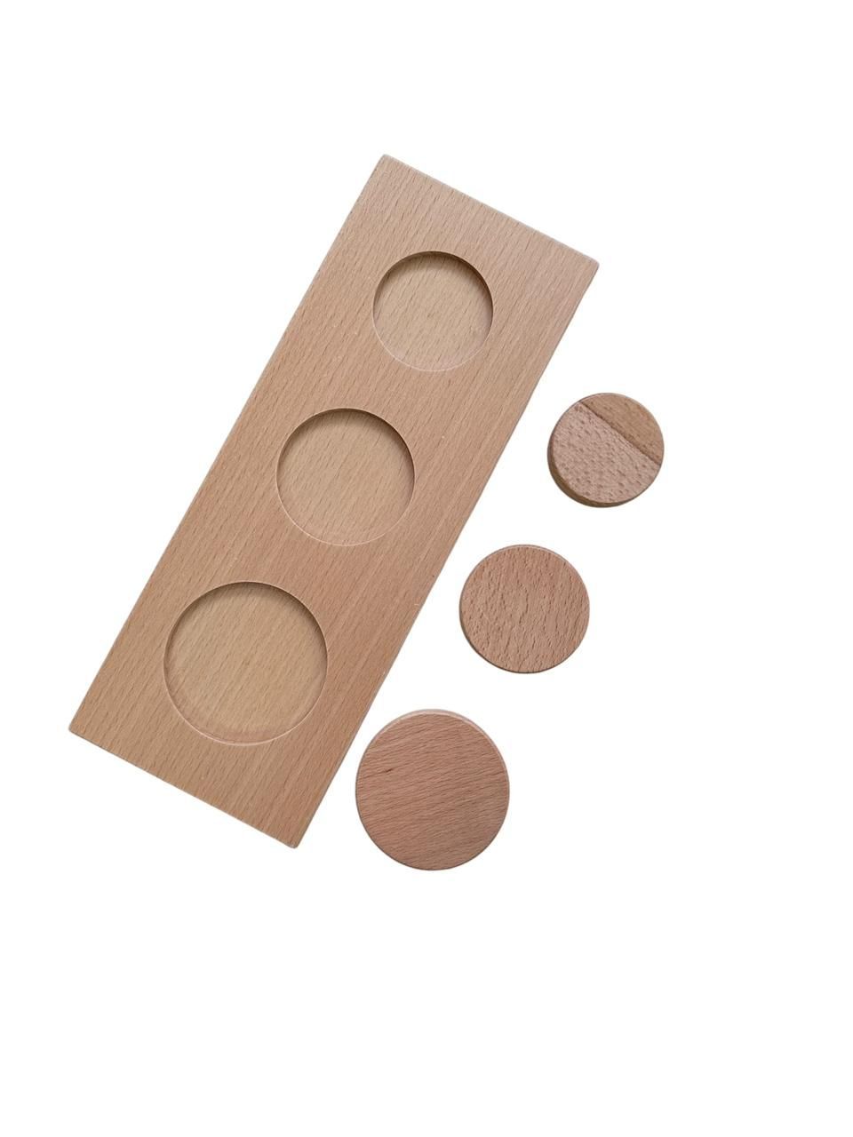 Edu Fun - Grading Wooden Circle Strip - 4 Pcs