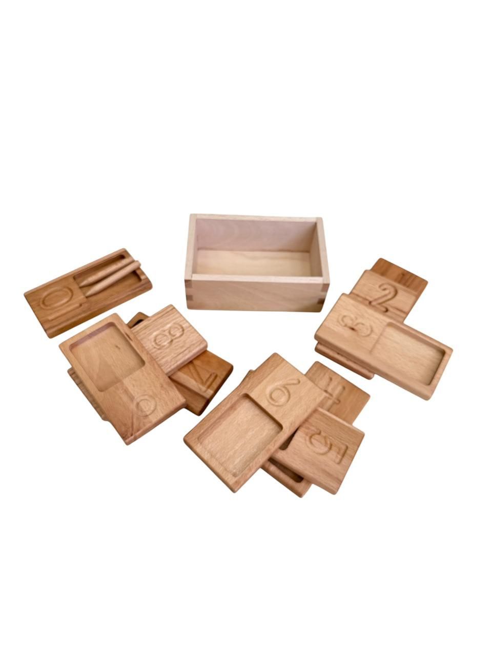 Edu Fun - English Counting Tray - Natural - 11 Pcs