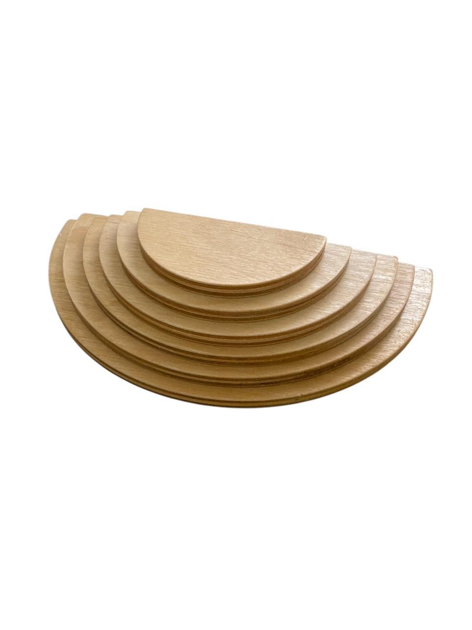 Edu Fun - Wooden Grading Semicircles - 6 Pcs - Medium