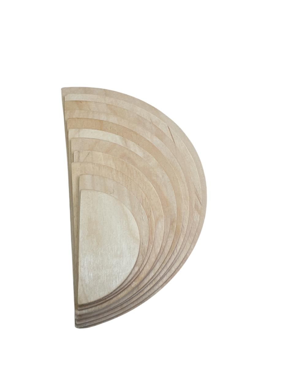 Edu Fun - Wooden Grading Semicircles - 11 Pcs - Large