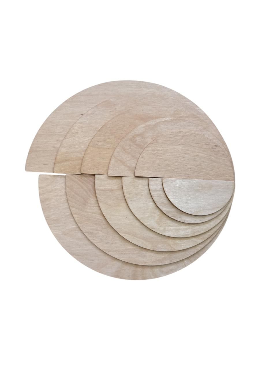 Edu Fun - Wooden Grading Semicircles - 11 Pcs - Large