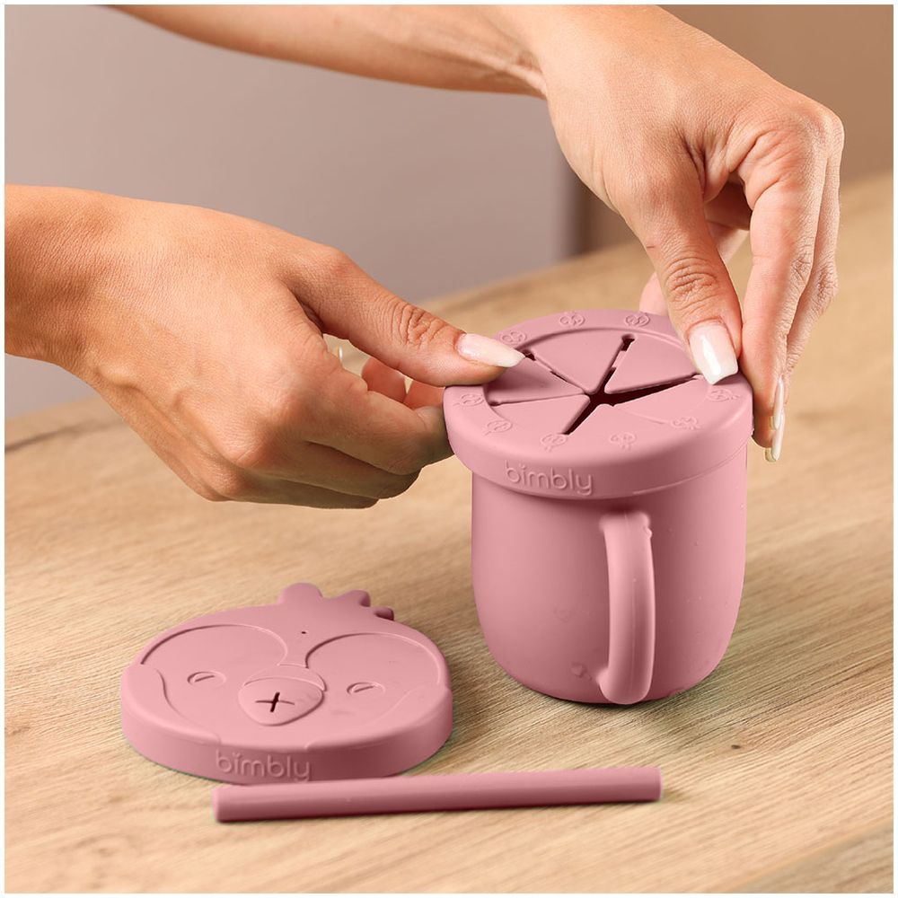 Bimbly - 8-In-1 Baby Feeding Set - Pink - 8 Pcs