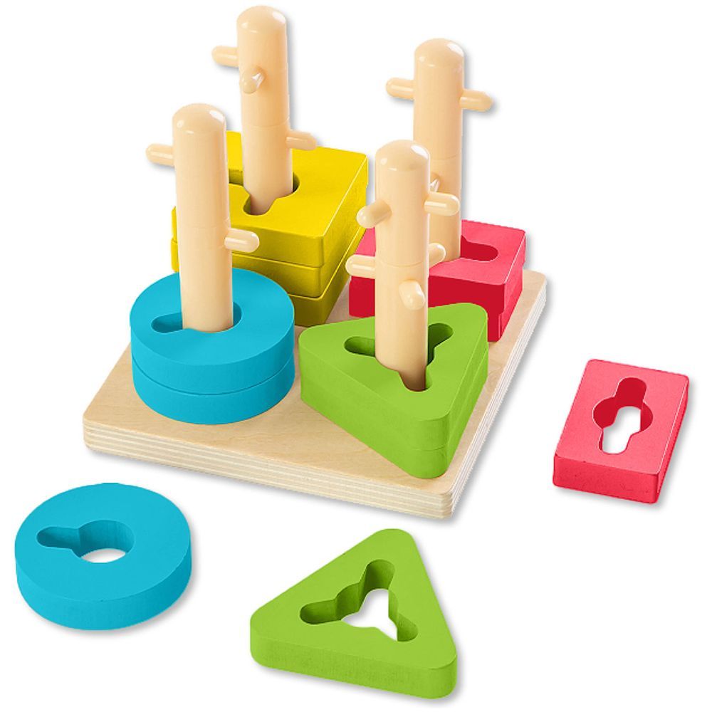 Bimbly - Shape Sorter Toy - 13 Pcs