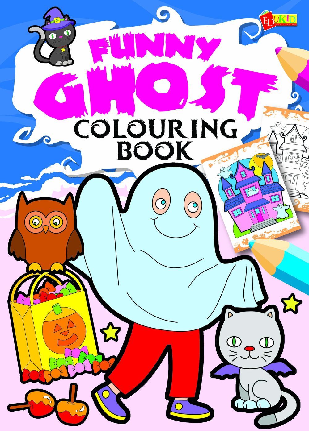 Funny Ghost Colouring Book